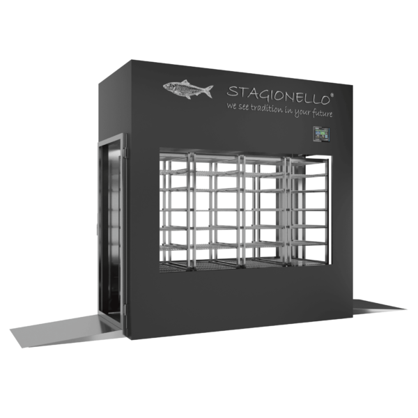 Stagionello® Fish Curing Device 600 Kg Tunnel 2 vetri