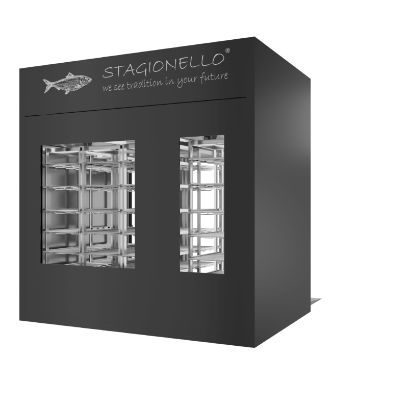 Stagionello® Fish Curing Device 200/600 Kg Walk-in due vetri - immagine 2